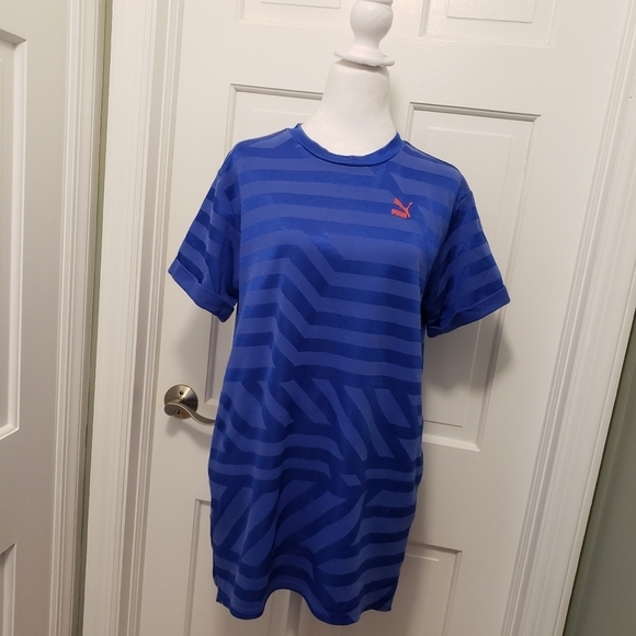 Puma Athlesiure Dress Size XS, Stripes, Colorful, Side Slip Pockets - Picture 3 of 14